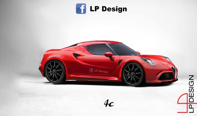 Alfa Romeo 4C Coupé e Spider restyling: un’idea del possibile rinnovamento [RENDERING]