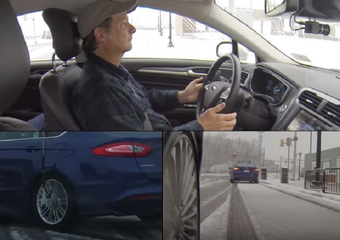 Ford testa la guida autonoma sulla neve [VIDEO]