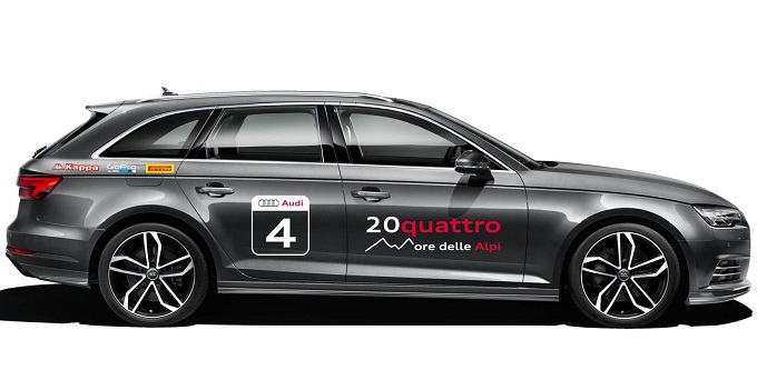 Audi A4 Avant protagonista all’inedita 20quattro ore delle Alpi