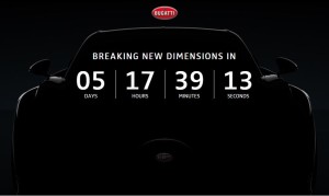 Bugatti Chiron, il countdown per l’anteprima di Ginevra è cominciato [TEASER]