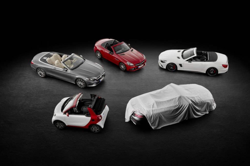 Mercedes Classe C Cabrio MY 2016: nuova anticipazione verso Ginevra 2016 [TEASER]