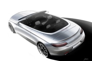 Nuova Mercedes Classe C Cabrio: sketch design in vista di Ginevra 2016 [TEASER]