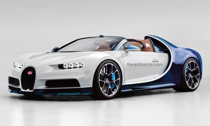 Bugatti Chiron Grand Sport: prove di stile per la versione roadster [RENDERING]
