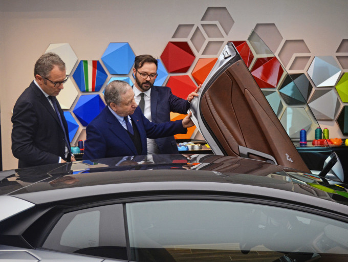 Jean Todt in visita alla Lamborghini