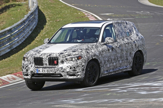 Nuova BMW X3: video spia dal Nurburgring