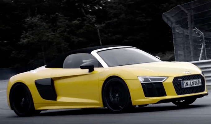 Nuova Audi R8 Spyder V10: un carattere sportivo da pura velocista [VIDEO]