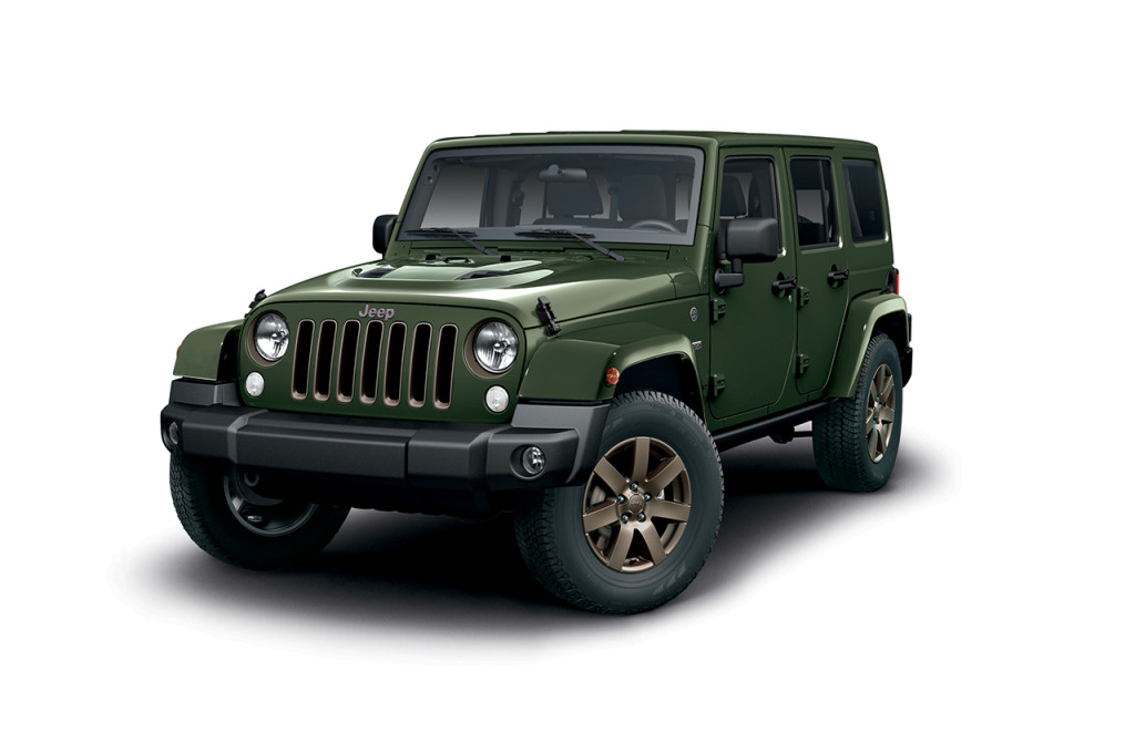 Jeep Wrangler 75th Anniversary debutta in Italia: il prezzo è di 49.000 euro