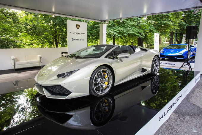 Lamborghini Huracan al Parco Valentino di Torino