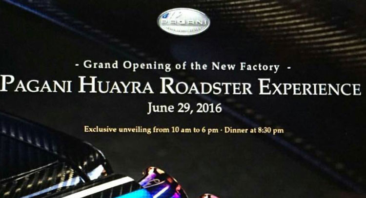 Pagani Huayra Roadster: svelata solo ad una ristretta clientela?