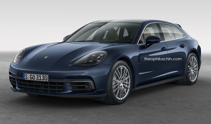 Porsche Panamera Sport Turismo: la Shooting Brake potrebbe debuttare a Parigi [RENDERING]