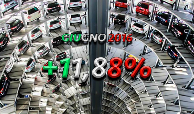 Mercato Auto Italia: giugno 2016 chiude con una crescita oltre l’11%