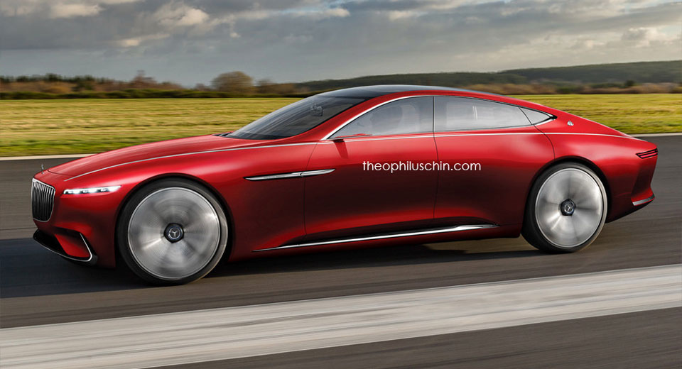 Mercedes Maybach Vision 6 Concept: ecco come potrebbe essere la versione coupè quattro porte [RENDERING]