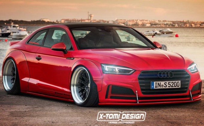 Audi S5 immaginata con il body kit Rocket Bunny [RENDERING]