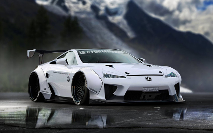 Lexus LFA: pensata con l’assetto Liberty Walk [RENDERING]