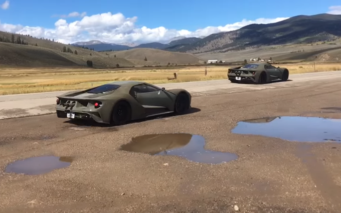 Ford GT: avvistati due prototipi in fase di test in Colorado [VIDEO SPIA]