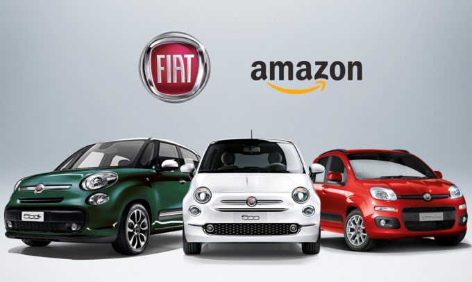 Fiat sbarca su Amazon: 500, 500L e Panda ora si acquistano con un click