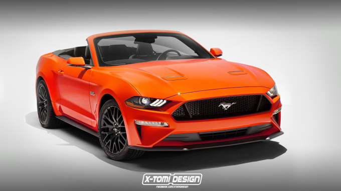 Ford Mustang MY 2018: ecco la versione cabrio [RENDERING]