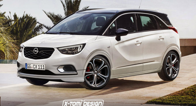 Opel Crossland X: sarebbe così una futura versione OPC [RENDER]