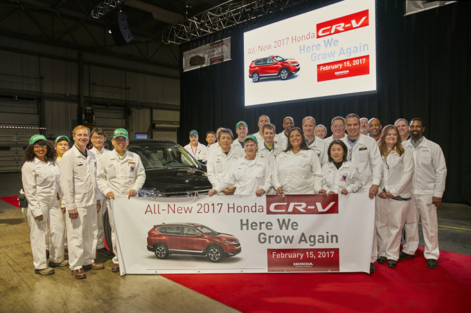 Honda CR-V MY 2017: via libera alla produzione del SUV negli Stati Uniti