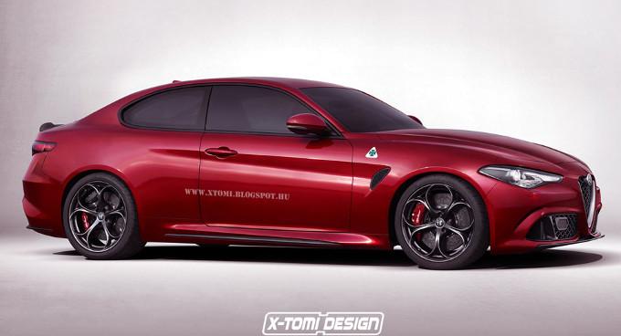 Alfa Romeo Giulia Coupè: potrebbe essere presentata a Ginevra [RENDER]