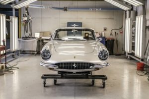 Carrozzeria Touring Superleggera a Retromobile 2017 con due esclusivi restauri: Alfa Romeo Giulia GTC del 1965 e Ferrari 330 GTC del 1968