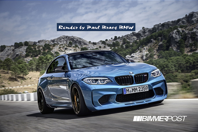BMW M2 CS: immaginata in un paio di RENDERING