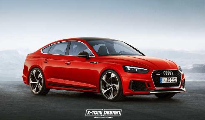 Nuova Audi RS5 nelle varianti Sportback, Shooting Brake e Cabrio [RENDERING]