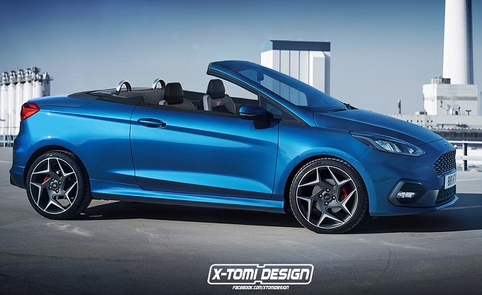 Nuova Ford Fiesta ST: proposta stilistica in versione cabrio [RENDERING]