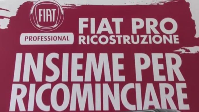 Fiat Professional: un aiuto concreto alle popolazioni colpite dal terremoto in Centro Italia
