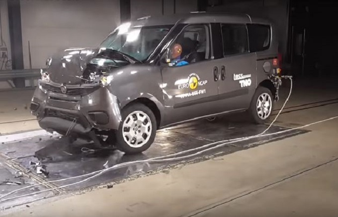 Fiat Doblò: tre stelle Euro NCAP ai crash test [VIDEO]