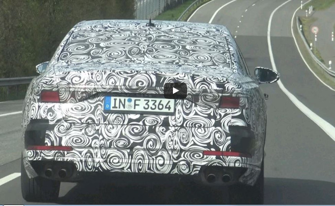 Audi S8 2018: il V8 spiato al ‘Ring [VIDEO SPIA]