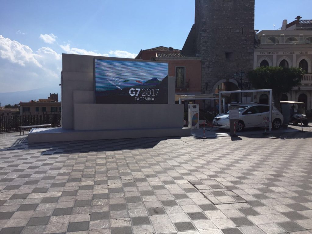 Nissan ed Enel al G7 di Taormina per sensibilizzare alla mobilita’ elettrica
