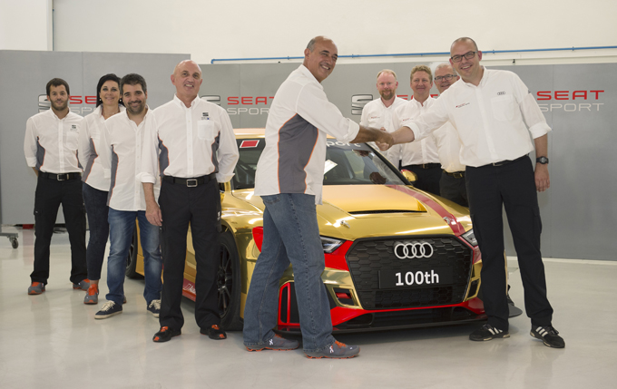 Audi RS 3 LMS: prodotto l’esemplare numero 100