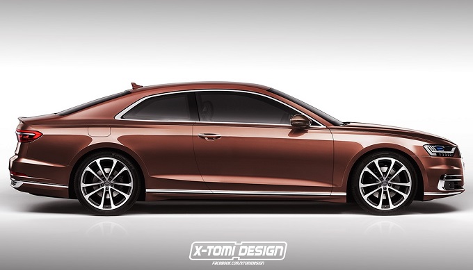 Audi A8 Coupé: immaginando un anti-Mercedes Classe S Coupé [RENDERING]