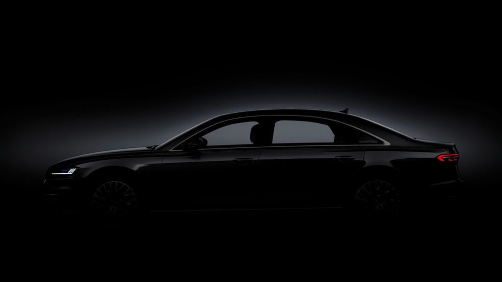 Audi A8 MY 2018: sguardo alla silhouette [TEASER]