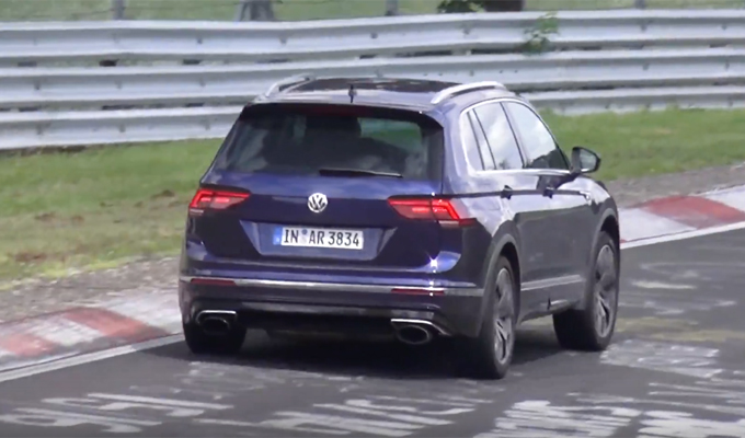 Volkswagen Tiguan R 2018: potrebbe essere spinto da un motore cinque cilindri? [VIDEO SPIA]