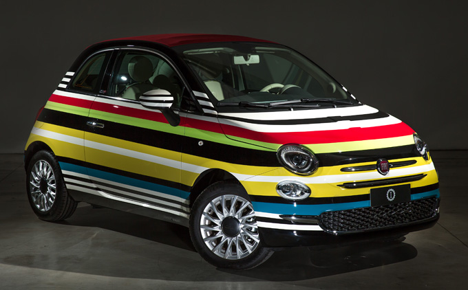 Fiat 500C Missoni: battuto all’asta l’unico esemplare di Garage Italia Customs [FOTO]