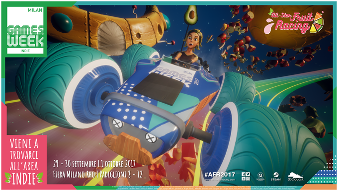 3DClouds: il videogioco “All-Star Fruit Racing” alla Milan Games Week