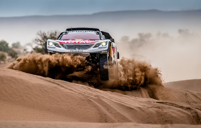 Rally del Marocco, Peugeot: quarta tappa ardua per il “Dream Team”