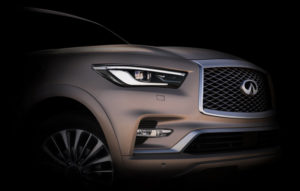 Infiniti QX80: la terza generazione del SUV full-size debutterà al Salone di Dubai [TEASER]