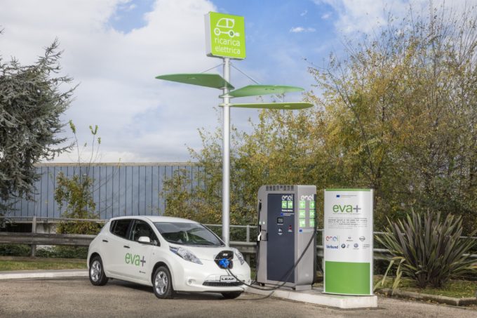 Progetto EVA+: inaugurata a Roma la colonnina di ricarica veloce presso la stazione di rifornimento di Selva Candida