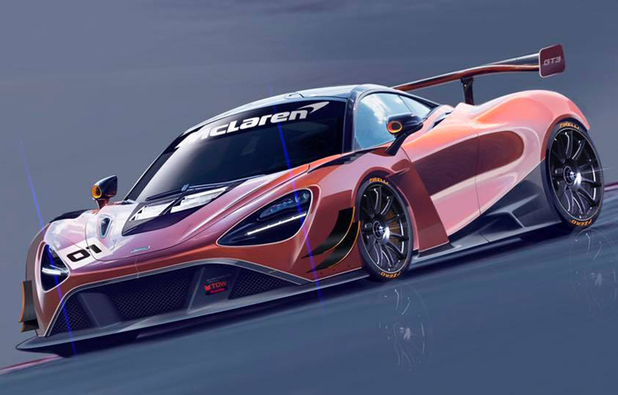 McLaren 720S GT3: diffusi in rete i primi bozzetti della variante da corsa