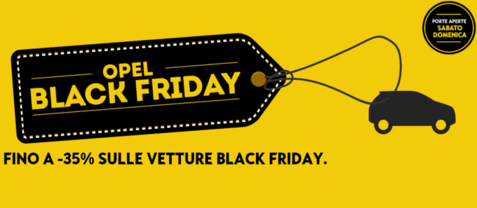 Opel: è iniziato il Black Friday