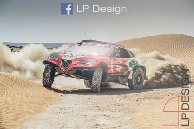 Alfa Romeo Stelvio: come la vedreste una versione per la Dakar? [RENDERING]