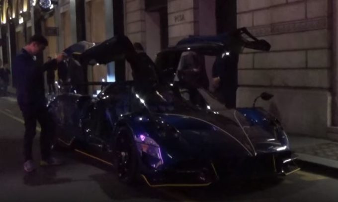 La Pagani Huayra BC nerazzurra del figlio del patron dell’Inter Steven Zhang [VIDEO]