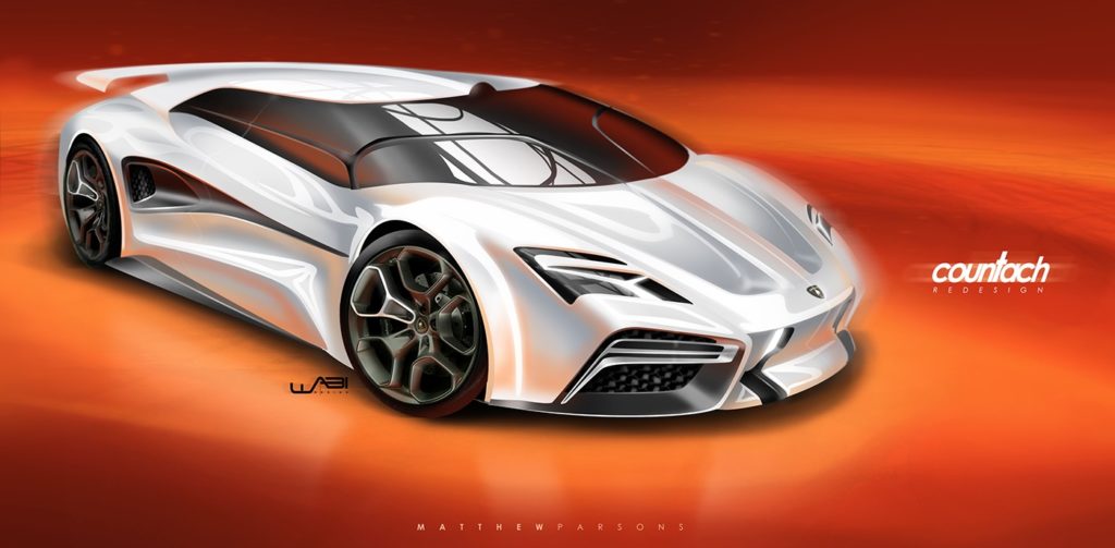 Lamborghini Countach: oggi potrebbe essere così [RENDERING]