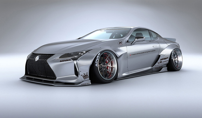 Lexus LC 500: da lussuosa a spartana col tuning di Liberty Walk