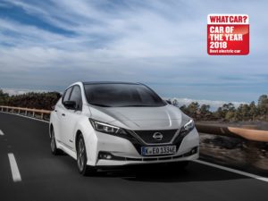 La nuova Nissan LEAF è stata eletta Best Electric Car ai What Car? Awards 2018