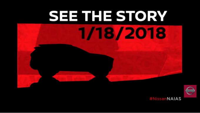 Nissan svelerà un inedito crossover al Salone di Detroit 2018 [VIDEO TEASER]