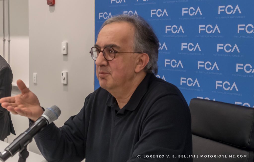 Salone di Detroit 2018, Marchionne: “In cravatta quando estinguerò tutto il debito”